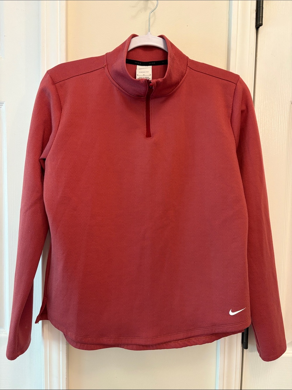 Nike Rose Red Quarter-Zip Pullover